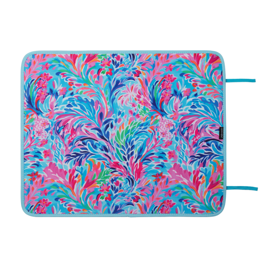 Poolside Seating Mat: Resort Blooms banner